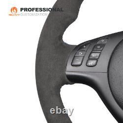 MEWANT DIY 9002 Alcantara Steering Wheel Cover for BMW E36 E35 E46 E45 E39 M3
