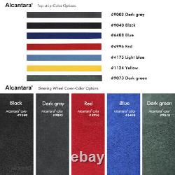 MEWANT DIY 9002 Alcantara Steering Wheel Cover for BMW E36 E35 E46 E45 E39 M3