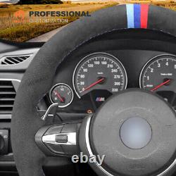 MEWANT DIY 9002 Alcantara Steering Wheel Cover for BMW F30 F34 F22 F23 F32 F15