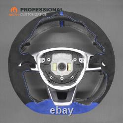 MEWANT DIY Alcantara Steering Wheel Cover for Mercedes Benz W205 C117 X156 C218