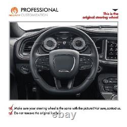 MEWANT Mesh Alcnatara Steering Wheel Cover for Dodge Charger Scatpack Widebody