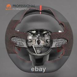 MEWANT Mesh Alcnatara Steering Wheel Cover for Dodge Charger Scatpack Widebody