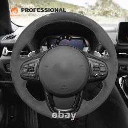 MEWANT Soft Alcantara Steering Wheel Cover for Toyota Supra GR Supra 2019-2021