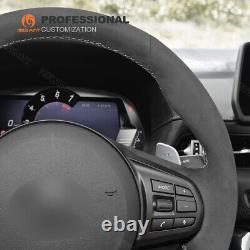 MEWANT Soft Alcantara Steering Wheel Cover for Toyota Supra GR Supra 2019-2021