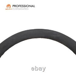 MEWANT Stitch Black Alcantara Steering Wheel Cover for GMC Sierra 1500 2019-2022
