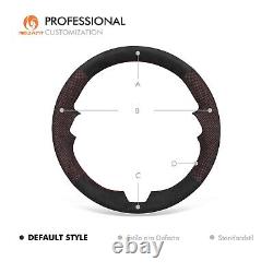 MEWANT Stitch Black Alcantara Steering Wheel Cover for Porsche 911 (992) Macan
