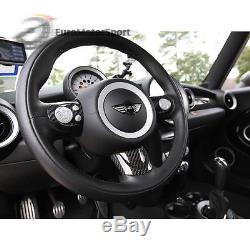 @ MINI Cooper R55/R56/R57 Carbon Fiber Steering Wheel Cover Set