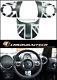 MINI Cooper/S/ONE Black Union Jack MF Steering Wheel Cover R55 R56 R57 R58 R59