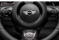 MINI R55 R56 R57 R58 R59 R60 R61 JCW Steering Wheel Cover Center panel Carbon