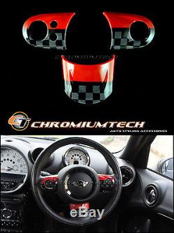 MK2 MINI Cooper/S/ONE JCW Style MF Steering Wheel Cover R56 R55 Clubman R58 R59