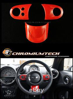 MK2 MINI Cooper/S/ONE RED MF Steering Wheel Cover R55 R56 Hatch R57 R58 R59 NEW