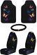 MONARCH BUTTERFLY SEAT COVERS FLOOR MATS STEERING WHEEL COVER 5-PC SET ALL NEW