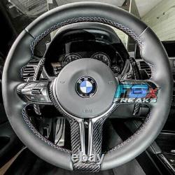 M Performance Style Carbon Fiber Steering Wheel Trim For M2 M3 M4 M5 M6 F80 F82