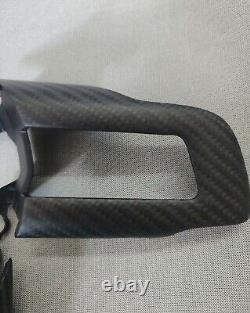 Matte Carbon Fiber Steering Wheel Cover For Ford Mustang GT2015-2022 Replacement