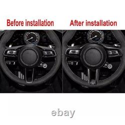 Matte Carbon Fiber Steering Wheel Cover For Porsche 911 992/Taycan/Panamera 971