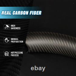 Matte Carbon Fiber Steering Wheel Cover Trim For Tesla Model 3 Highland 2024+