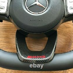 Mercedes AMG Steering Wheel A C E CLS G W177 W205 W213 W238 W257 DISTRONIC BLACK