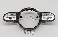 Mercedes AMG Steering Wheel carbon trim clasp brace cover