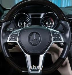 Mercedes-Benz Genuine SL Class 2013+ R231 Black Ash Wood Steering Wheel OEM New