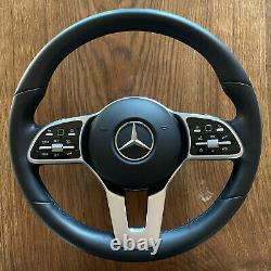 Mercedes Benz Steering Wheel A C E CLS G W213 W238 W257 W205 W177 W247 Black