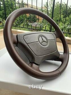 Mercedes Benz Steering Wheel brown Natural Leather w202 w124 w210 w140