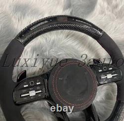 Mercedes-Benz W164 W166 W167for Carbon fiber+LED+Alcantara Steering wheel Up AMG