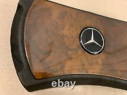 Mercedes R107 C107 Steering Wheel Center Burl Wood Cover OEM