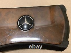 Mercedes R107 C107 Steering Wheel Center Burl Wood Cover OEM