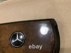 Mercedes R107 C107 Steering Wheel Center Burl Wood Cover OEM