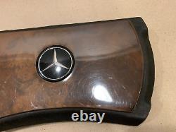 Mercedes R107 C107 Steering Wheel Center Burl Wood Cover OEM