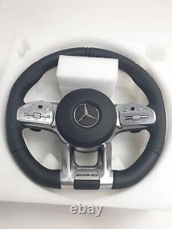 Mercedes W205 15-19 AMG Steering wheel NEW Hard Leather +Adapter A0008601600