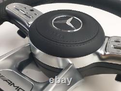 Mercedes W205 15-19 AMG Steering wheel NEW Hard Leather +Adapter A0008601600