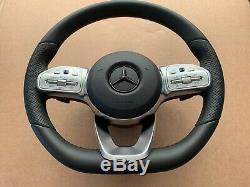 Mercedes W205 W213 W222 W238 W257 W464 AMG Black Steering Wheel DISTRONIC Paddle