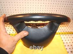 Mercedes W215 CL500 00-6 Leather Burl WOOD charcoal Steering 1 Wheel, NO cover