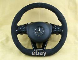 Mercedes steering wheel AMG w205 w222 w253 w217 Alcantara with vibro lane assist