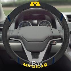 Michigan Wolverines Embroidered Steering Wheel Cover