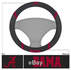 NCAA Alabama Crimson Tide Floor Mats Seat Covers Steering Wheel Cover 11pc Set