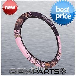 NEW BROWNING NEOPRENE PINK STEERING WHEEL COVER CAMOUFLAGE TRUCK SUV CAR 2016