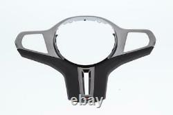 NEW Genuine BMW M Decor Cover Steering Wheel Black Chrome 32309503440