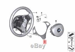 NEW OEM BMW E81 Steering Wheel Cover black chrome pearl glos 32306850540