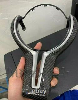 NEW carbon fiber steering wheel bottom cover for BMW M1 M3 M4 F80 M installed