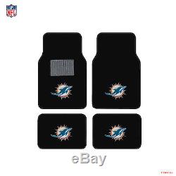 NFL Miami Dolphins Car Truck Seat Covers Floor Mats Steering Wheel Cover