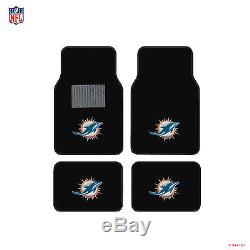 NFL Miami Dolphins Car Truck Seat Covers Steering Wheel Cover & Floor Mats Set