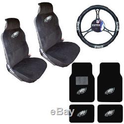 NFL Philadelphia Eagles Car Truck Seat Covers Steering Wheel Cover & Floor Mats