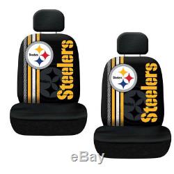 NFL Pittsburgh Steelers Car Truck Floor Mats Seat Covers Steering Wheel Cover