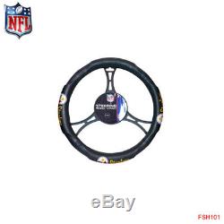NFL Pittsburgh Steelers Car Truck Floor Mats Seat Covers Steering Wheel Cover