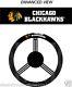 NHL Hockey Chicago Blackhawks Fan Grip Steering Wheel Cover Brand New