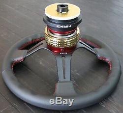 NRG SHORT HUB QUICK RELEASE STEERING WHEEL RS-2.1CG Honda 96-00 CIVIC EK EX