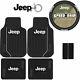 New 12pcs Jeep Elite Style Seat Covers Floor Mats Steering Wheel Cover Car Truck