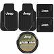 New 5pcs JEEP Elite Style Car Truck All Weather Floor Mats Steering Wheel Cover
